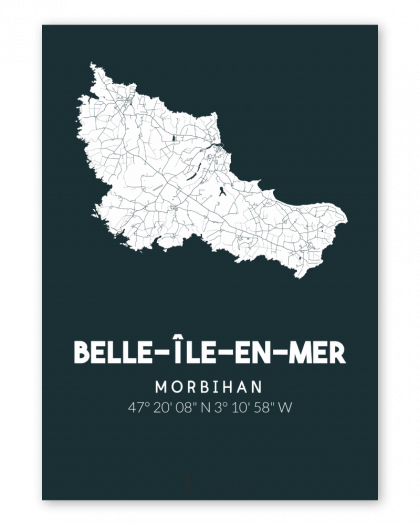 Carte de Belle-Île-en-Mer