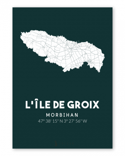 Carte de l'île de Groix
