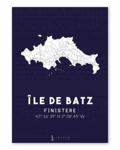 Carte de l'île de Batz