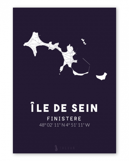 Carte de l'île de Sein